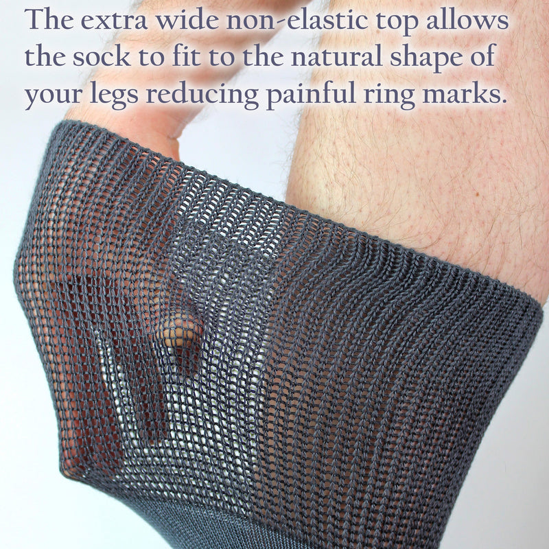 4 Pack Bamboo Diabetic Socks With Grips for Men and Women