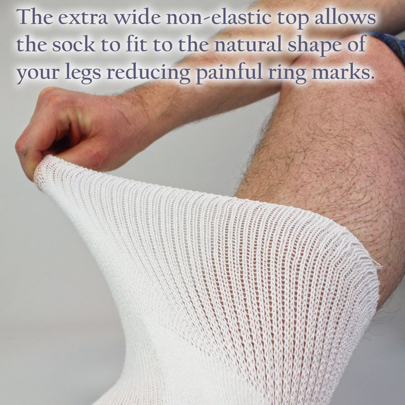 4 Pack Bamboo Diabetic Socks With Grips for Men and Women
