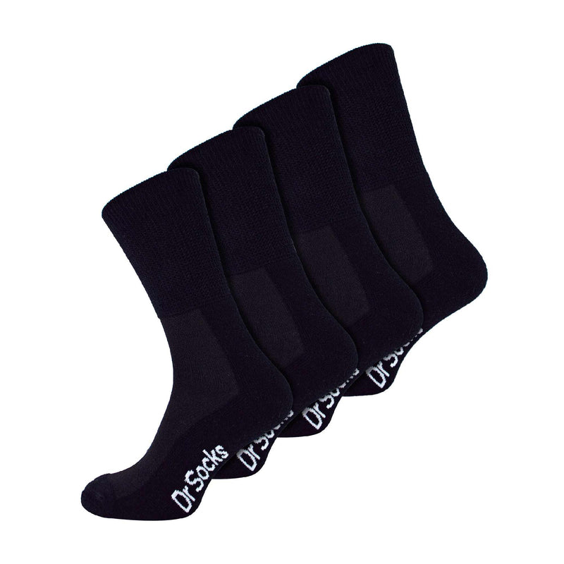4 Pack Extra Wide Non Elastic Bamboo Diabetic Socks