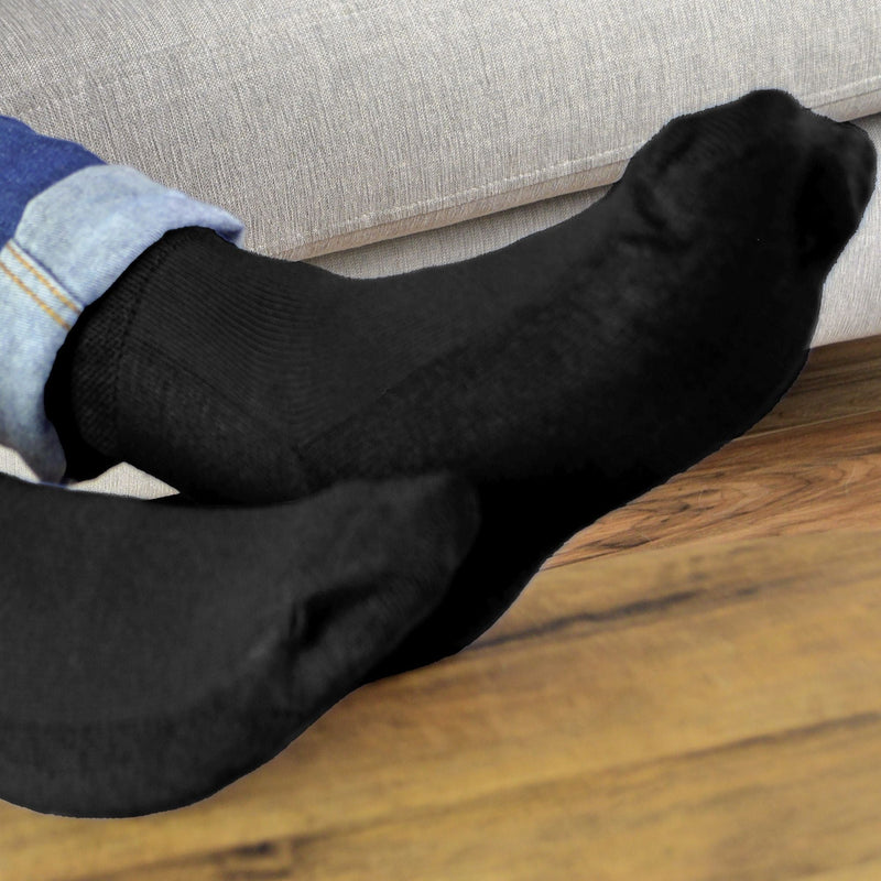 4 Pack Extra Wide Non Elastic Bamboo Diabetic Socks
