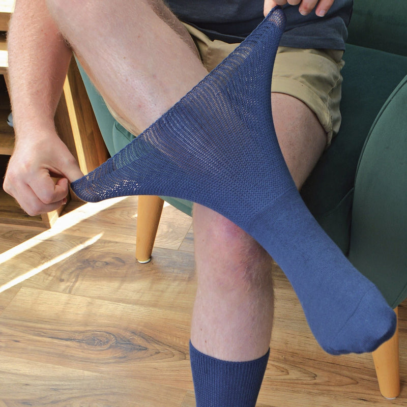 1 Pack Extra Wide Bamboo Oedema Socks (4 Sizes)