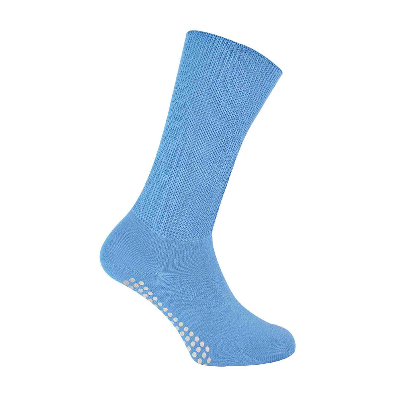 1 Pack Extra Wide Bamboo Oedema Socks with Grips