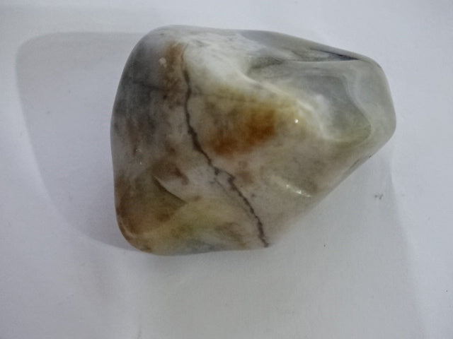 Beautiful Grey Agate Large Tumblestone with Mini Smudge Set