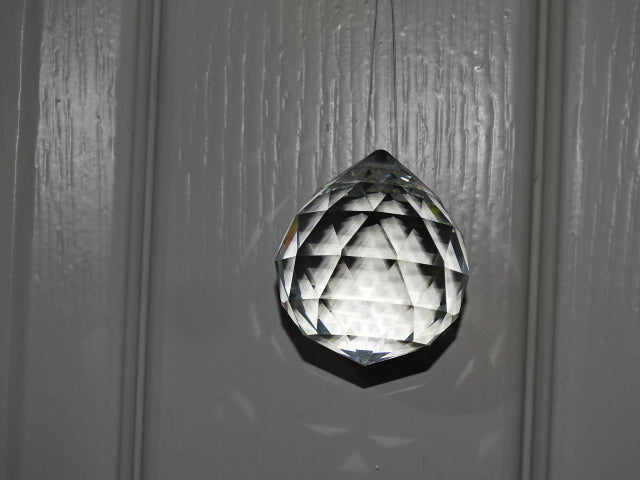 Solid Multi Faceted K9 Glass Sun Catcher / Window Ornament