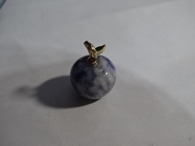Genuine Gemstone Small Apple Pendant