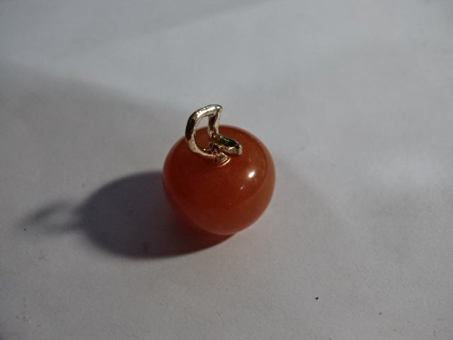 Genuine Gemstone Small Apple Pendant
