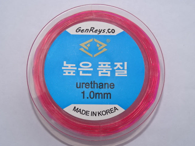 Elastic crystal thread urethane red 1mm