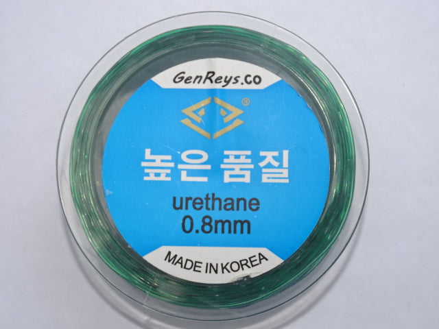 Elastic crystal thread urethane green 0.8mm