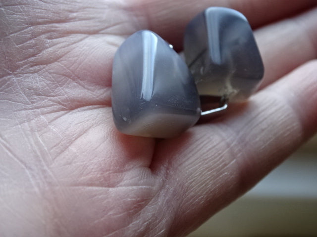Natural Grey Agate Pendant