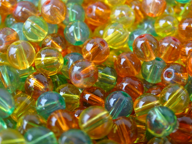 6mm Glass Beads  'Juicy Mix'  Opalite
