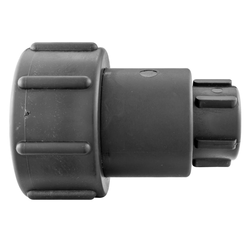 IBC 2” S60X6 - 1/2" BSPF Extender Adaptor with ½” BSP Plastic Bib Tap