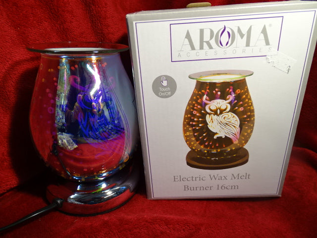 Owl electric wax melter burner with touch base