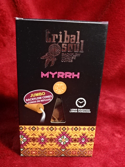 Tribal Soul back flow incense cones - Myrrh (10 pack)