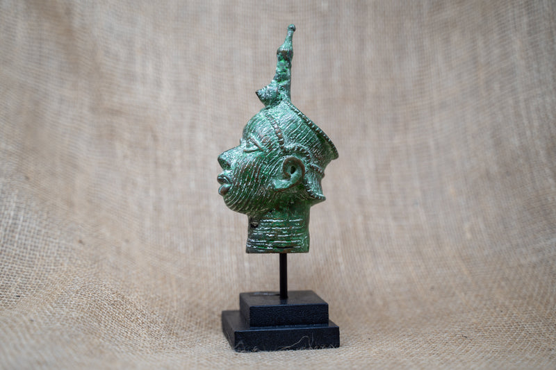Benin Bronze Head - 37.4