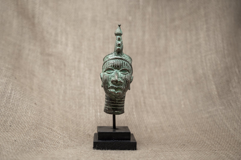 Benin Bronze Head - 37.7