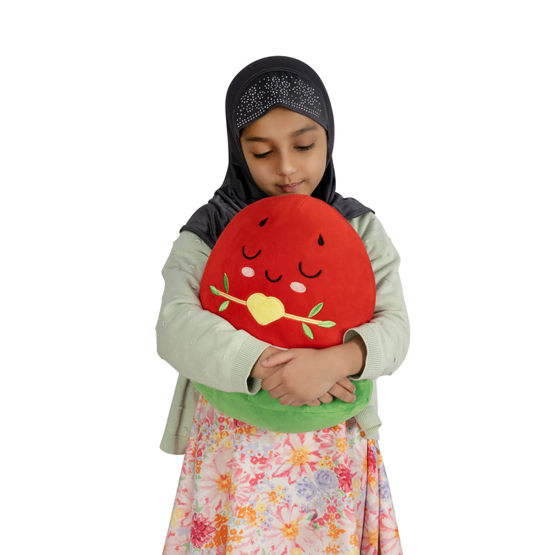 Pack of 5 Watermelon Plushie - 30cm Soft Cuddly Pillow Adorable Fruit Plush Muslim Doll [SPECIAL DEAL] | Ramadan & Eid Gift