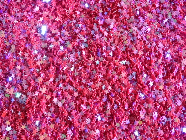 'Iridescent Sunset'  PVC Star Shaped Sequins for Crafting  2.6 x 2.7 x 0.4mm
