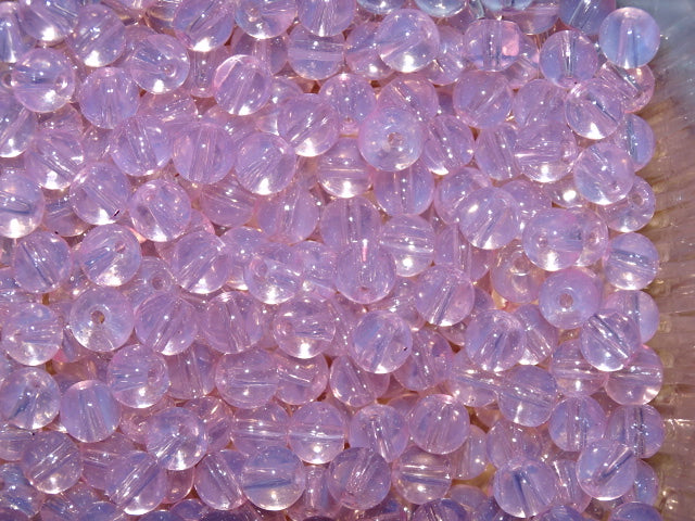 'Palest Petal'   imitation Opalite 6mm Glass Beads