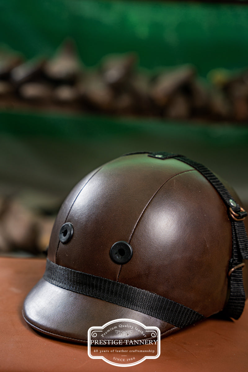 Classic Brown Riding Helmet