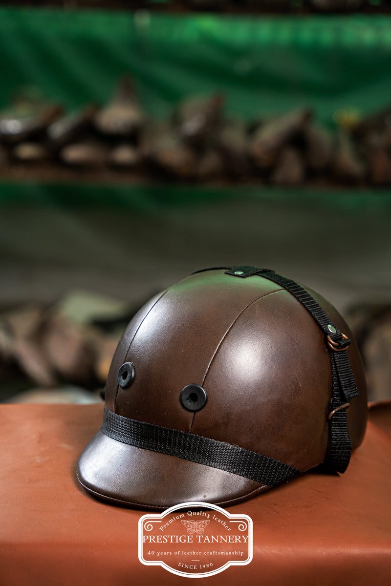 Classic Brown Riding Helmet