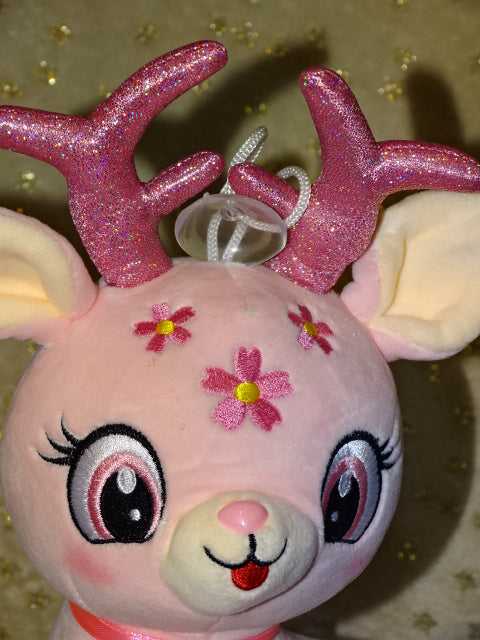 Velvet Feel Soft Plush Reindeer Toy  30cm H x 10cm  W  (approx)