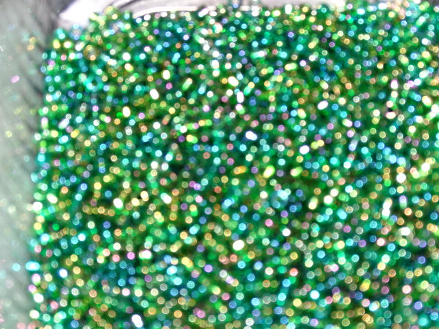 Ab Coated Emerald  3mm seed (8/0)