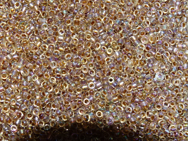 Transparent Chocolate Ab 3mm seed (8/0)
