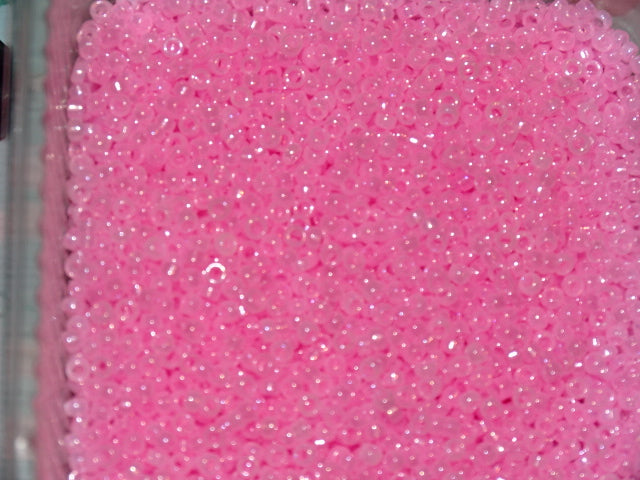 Rose Pink Ab Rainbow 3mm seed (8/0)
