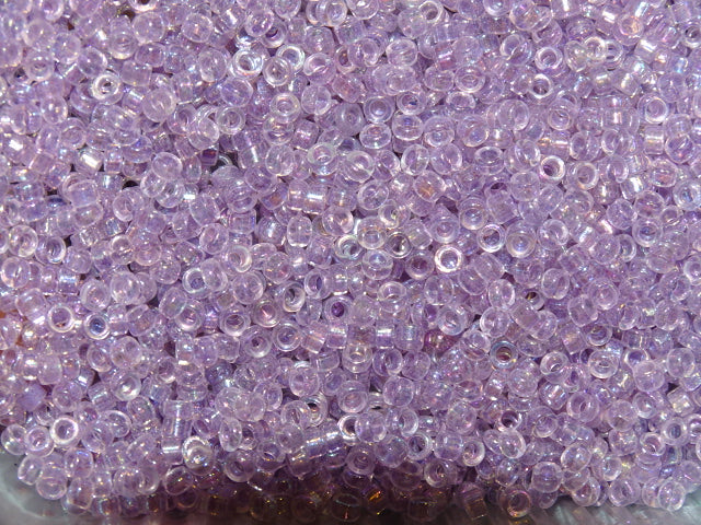 Transparent Ab Rainbow Lilac 3mm seed (8/0)