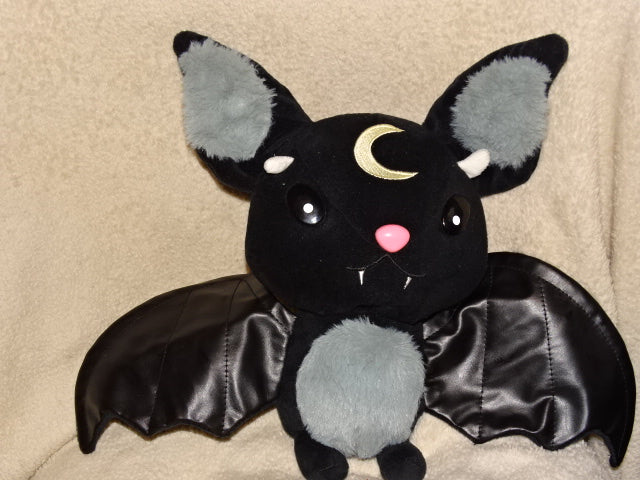 Cute Long Eared Vampire Bat Soft Toy Plush  30cm L x 40cm W (approx)