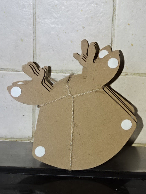 Cute Festive Reindeer Coaster Set Gift