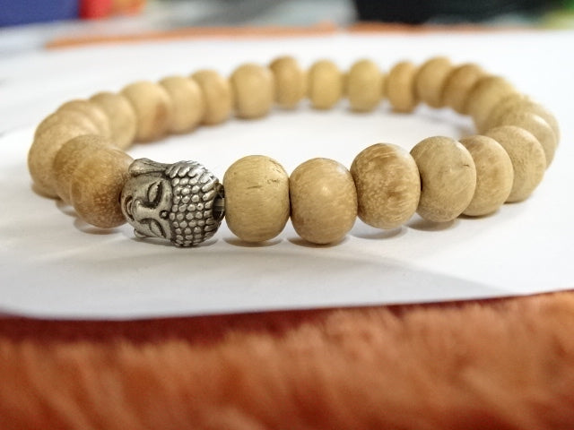 Natural Aromatic Sandalwood Elastic Bracelets