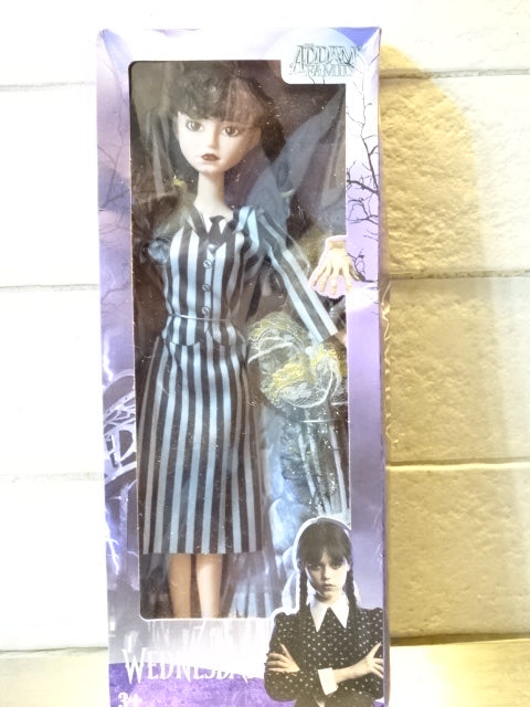 Wednesday Addams Fashion Doll ( Plastic)  Approx 30cm Tall
