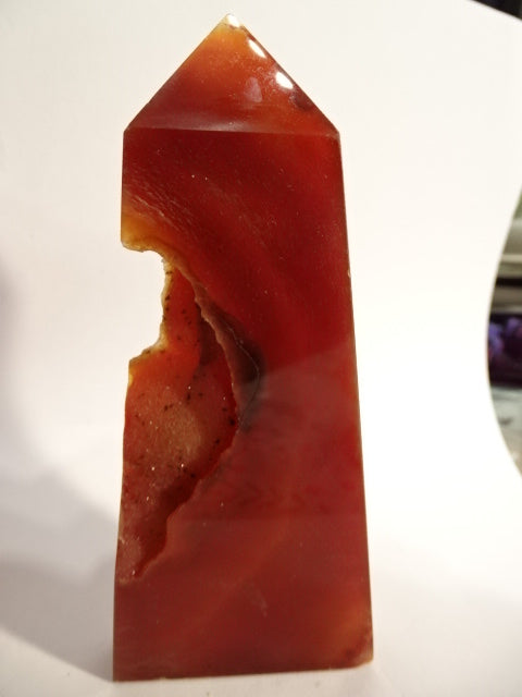 Polished Red Jasper Druzy  14 x 6cm (Approx)