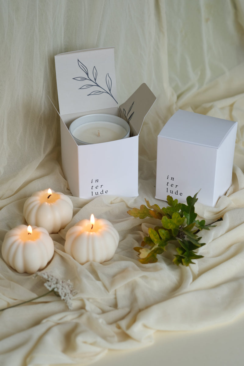 Pumpkin Shaped Candle