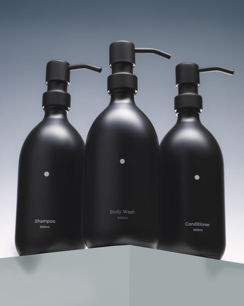 Minimal Black Soap Dispenser