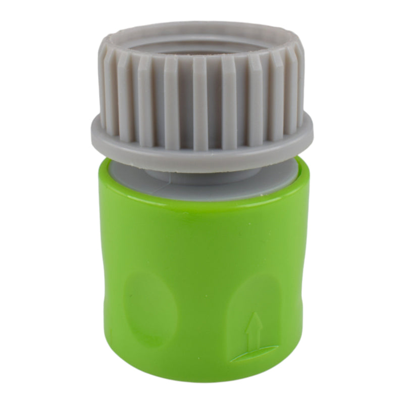 Male & Female Threaded Hose Quick Connector Set with Valve (Lime)