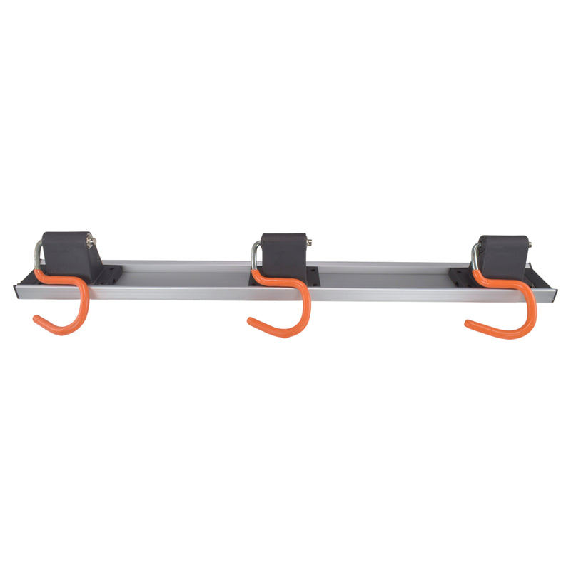 Wall Mount Tool Rack Rail with 3 x S Hanging Hooks