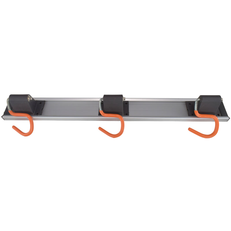 Wall Mount Tool Rack Rail with 3 x S Hanging Hooks