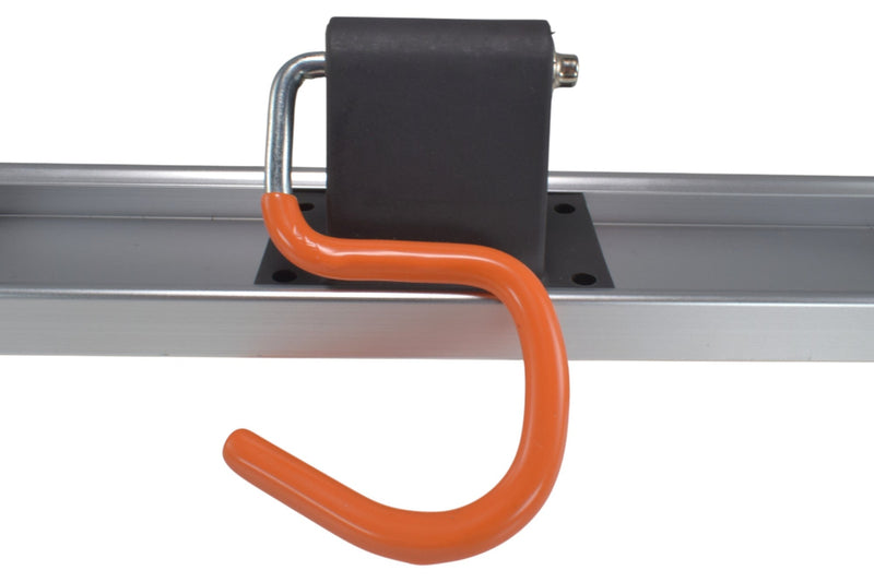 Wall Mount Tool Rack Rail with 3 x S Hanging Hooks