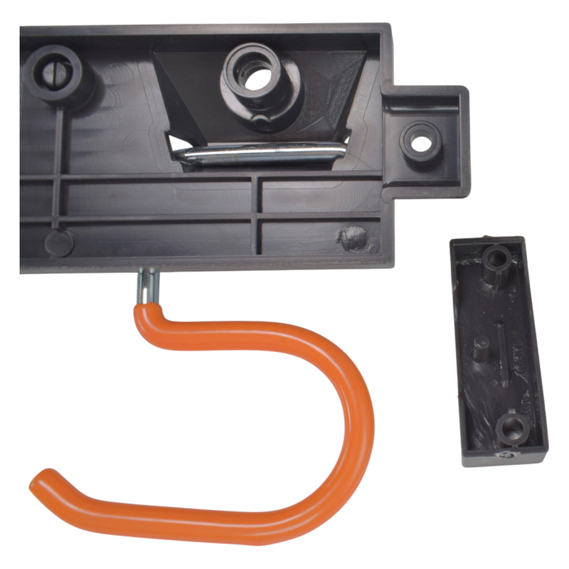 Tool Rail with Adjustable Peg Hooks and S Hanging Hooks