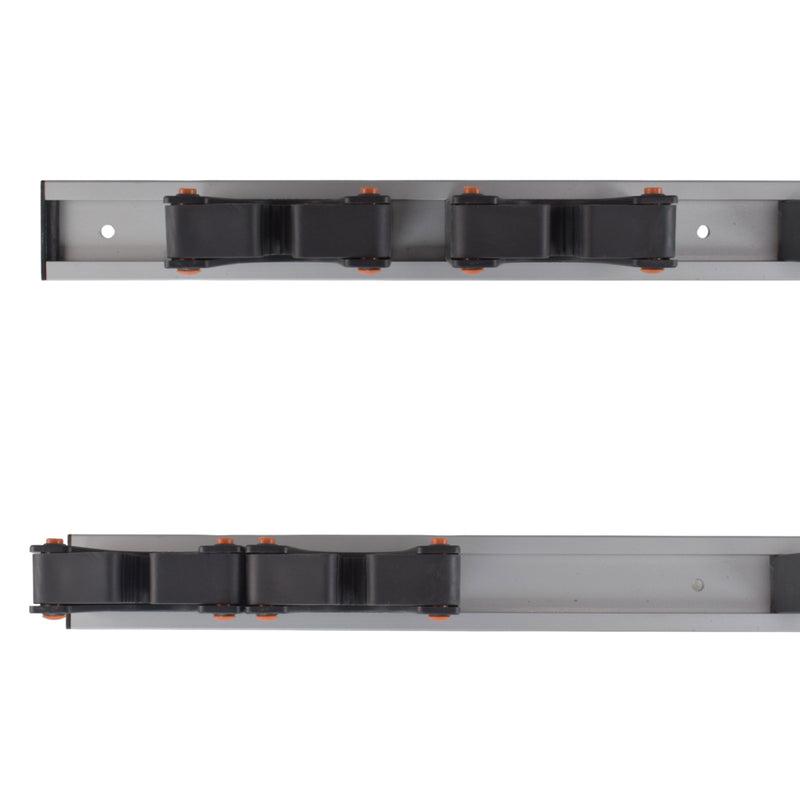 Wall Mount Tool Holder Rail - Gripper Design (5 Handles)