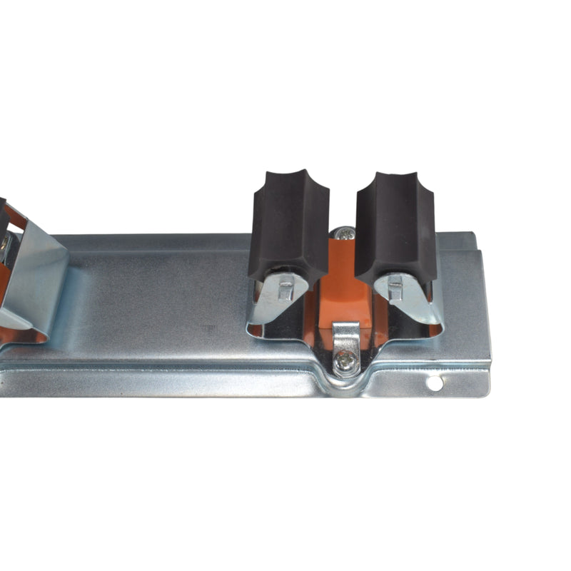 Wall Mount Tool Holder Rail - Roller Grip Design (5 Handles)