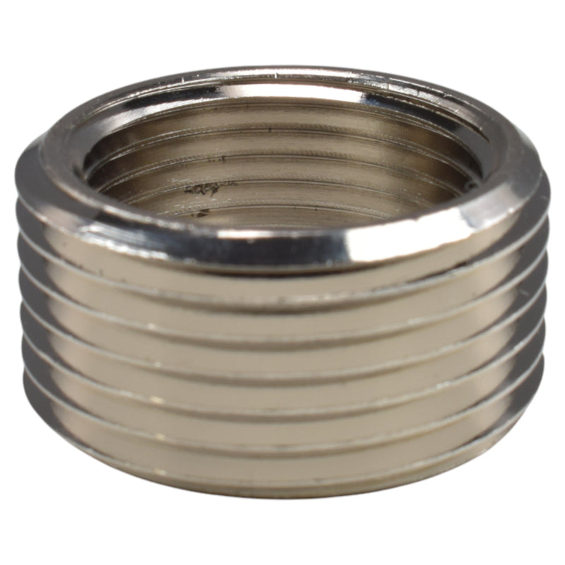 Thread Conversion Cap 1" BSPM - 3/4" BSPF, Nickel Plated
