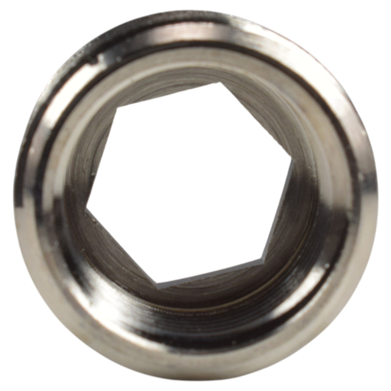 Thread Conversion Cap 3/4" BSPM - 1/2" BSPF, Nickel Plated