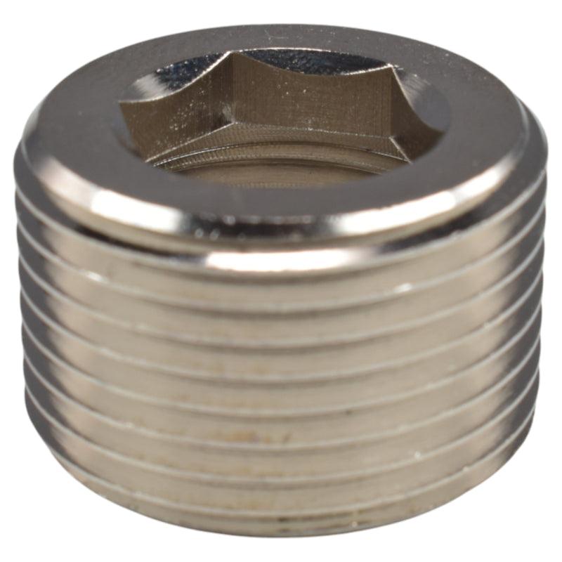 Thread Conversion Cap 3/4" BSPM - 1/2" BSPF, Nickel Plated