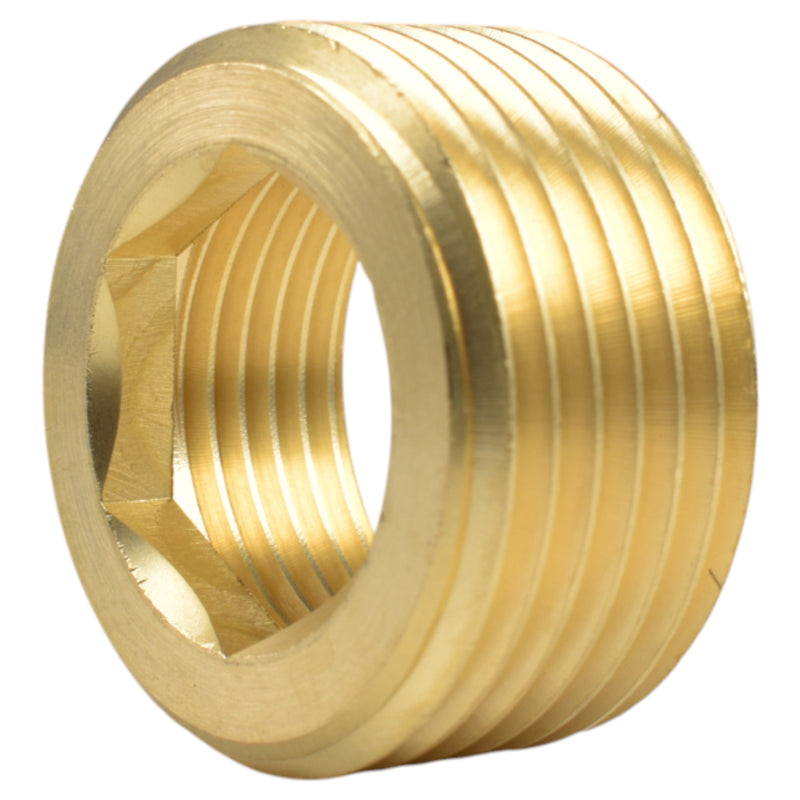 Thread Conversion Cap 1" BSPM - 3/4" BSPF, Brass