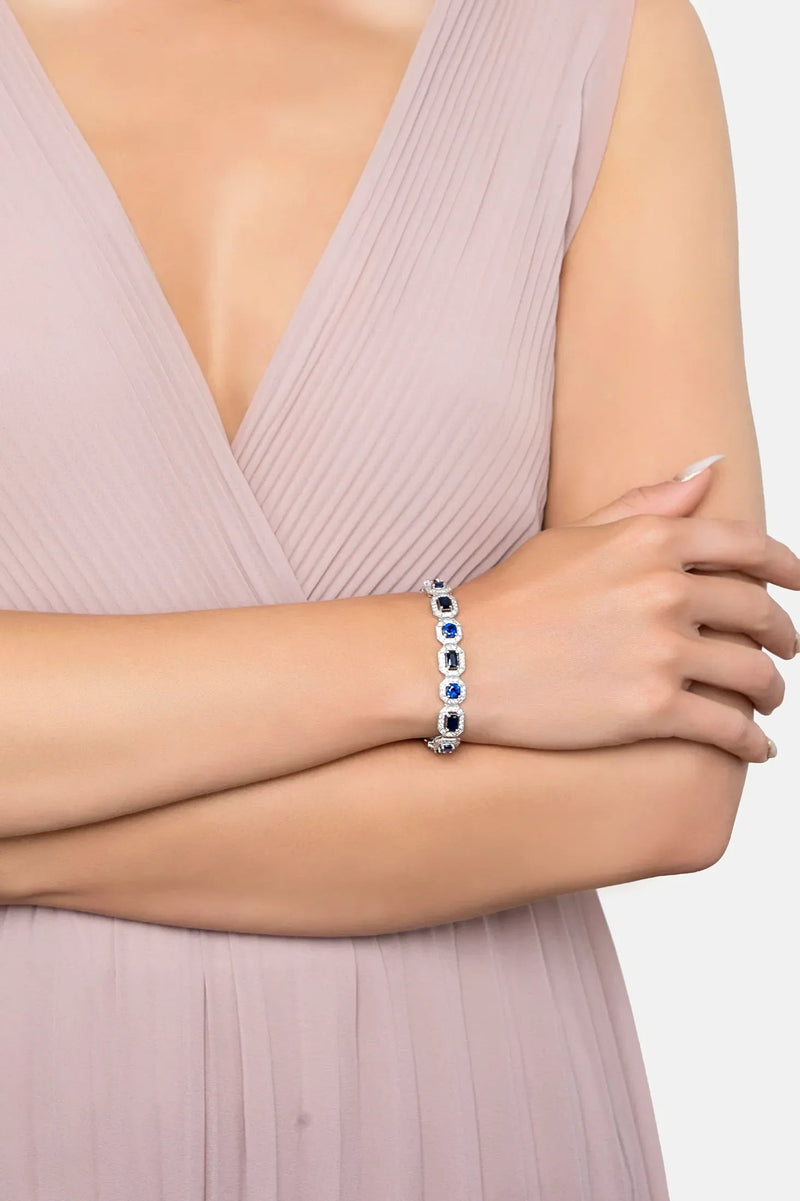 Whistledown Sapphire Gemstone Bracelet Silver