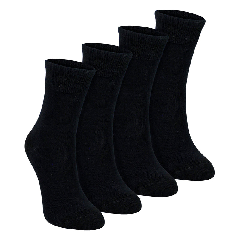 4 Pack Kids Boys Girls Bamboo Sensory Socks Soft Breathable Comfort Fit