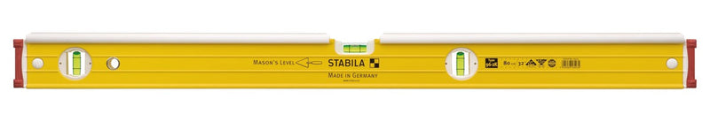 Stabila Masons Spirit Level 96-2-K With Protective Shield And Three Vials For Professionals